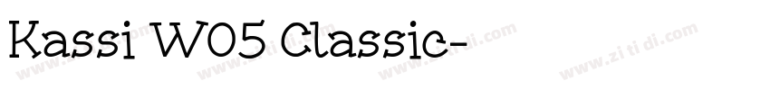 Kassi W05 Classic字体转换